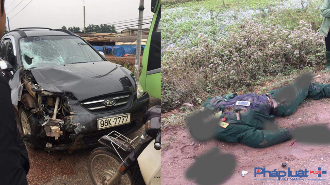 Hiện trường vụ tai nạn.