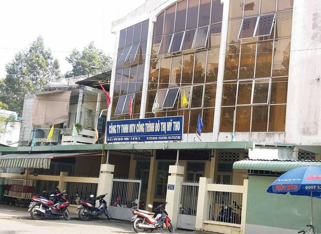 C&ocirc;ng ty C&ocirc;ng tr&igrave;nh đ&ocirc; thị Mỹ Tho nơi &ocirc;ng Ho&agrave;ng để xảy ra sai phạm. (Ảnh: b&aacute;o D&acirc;n tr&iacute;)