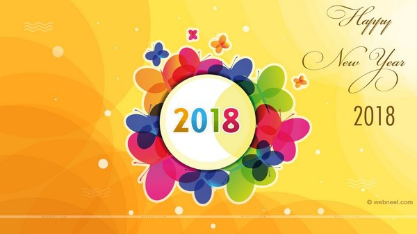 Những h&igrave;nh ảnh chủ đề ch&uacute;c mừng năm mới 2018 đầy m&agrave;u sắc