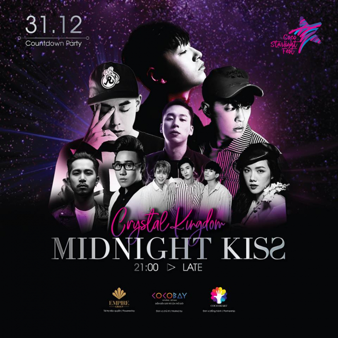 D&agrave;n nghệ sỹ Việt Bam v&agrave; 3 ng&ocirc;i sao H&agrave;n Quốc c&oacute; mặt tại Cocobay Đ&agrave; Nẵng tối 31/12.