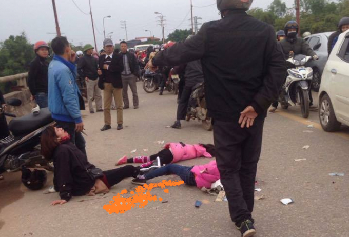 Hiện trường vụ tai nạn. Ảnh FB&nbsp;Nguyễn Tuấn Anh