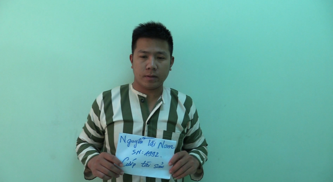 Đối tượng Nguyễn T&agrave;i Nam tại cơ quan c&ocirc;ng an