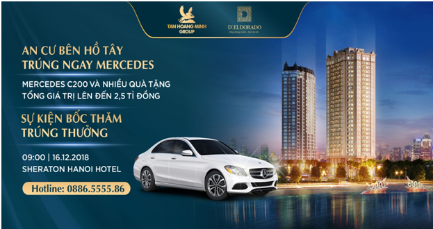 T&acirc;n Ho&agrave;ng Minh d&agrave;nh 2,5 tỷ tri &acirc;n kh&aacute;ch h&agrave;ng mua căn hộ D'. El Dorado trong sự kiện cuối năm