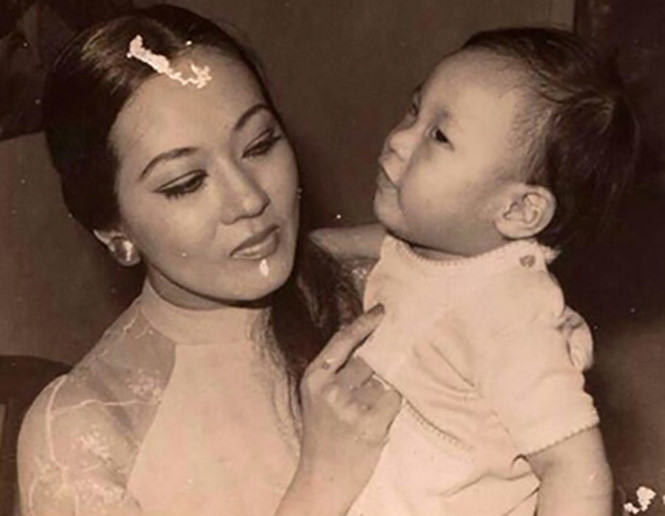 Cố NSUT Thanh Nga v&agrave; con trai duy nhất của m&igrave;nh