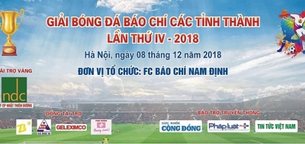 Ngày mai, khởi tranh Giải bóng đá báo chí các tỉnh thành lần thứ IV