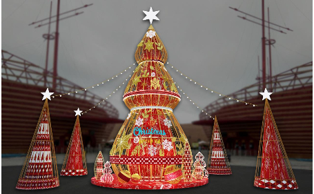 Check-in c&acirc;y th&ocirc;ng đ&egrave;n lồng khổng lồ v&agrave; tận hưởng Gi&aacute;ng sinh phương Đ&ocirc;ng tại Nam Hội An.