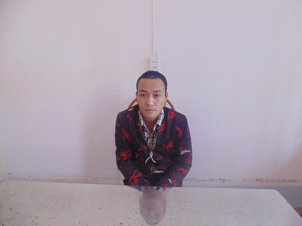 Đối tượng Ho&agrave;ng Văn B&igrave;nh đ&atilde; d&ugrave;ng gậy vụt chết bố đẻ.