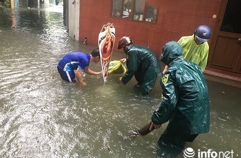 Đà Nẵng: Mưa lớn, nguy cơ sạt lở đất ở vùng núi, ngập úng vùng trũng thấp