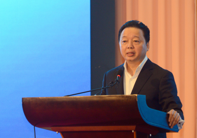 Bộ trưởng Bộ T&agrave;i nguy&ecirc;n v&agrave; M&ocirc;i trường Trần Hồng H&agrave; tr&igrave;nh b&agrave;y b&aacute;o c&aacute;o &ldquo;T&igrave;nh h&igrave;nh quản l&yacute;, sử dụng đất c&oacute; nguồn gốc từ n&ocirc;ng, l&acirc;m trường tại T&acirc;y Nguy&ecirc;n