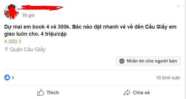 &nbsp;VFF chưa mở b&aacute;n v&eacute;, thị trường v&eacute; chợ đen đ&atilde; s&ocirc;i động