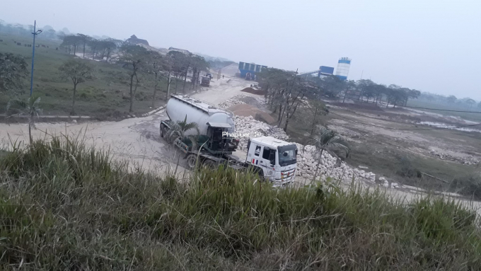 Trạm trộn b&ecirc; t&ocirc;ng Cường Thịnh tại dự &aacute;n Cẩm Đ&igrave;nh - Hiệp Thuận.