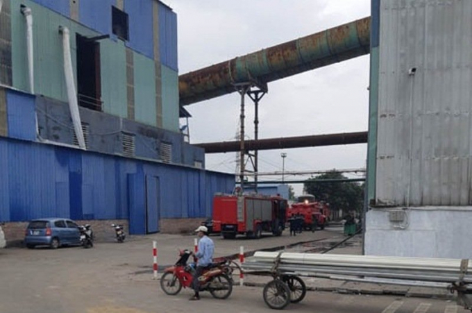 C&ocirc;ng ty th&eacute;p, nơi xảy ra vụ nổ.