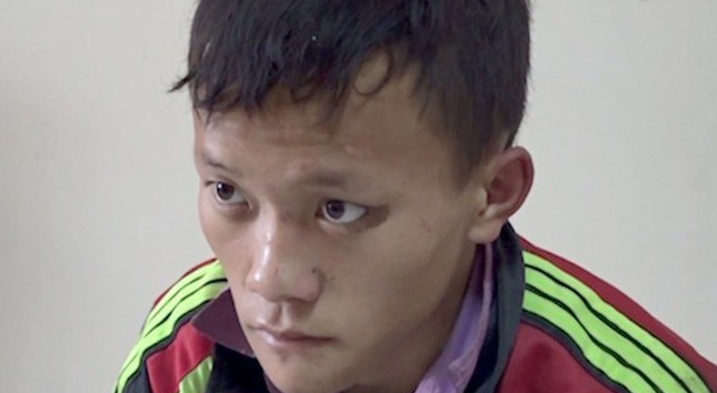 Đối tượng Gi&agrave;ng A Tếnh tại CQĐT. Ảnh: TL.