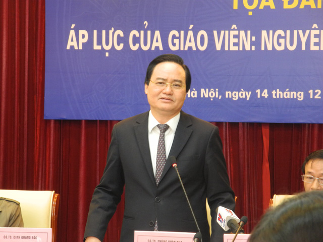 Bộ trưởng Ph&ugrave;ng Xu&acirc;n Nhạ: Mơ ước gi&agrave;u từ nghề gi&aacute;o kh&oacute; nhưng mức thu nhập phải đảm bảo cho gi&aacute;o vi&ecirc;n y&ecirc;n t&acirc;m