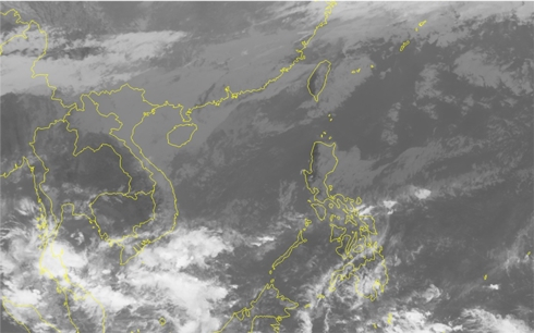 Ảnh m&acirc;y vệ tinh.