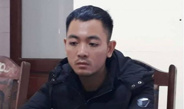 Đối tượng Hưng tại cơ quan điều tra.