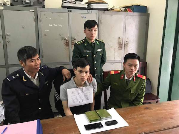 Đối tượng L&ecirc; Quang B&igrave;nh tại cơ quan c&ocirc;ng an.