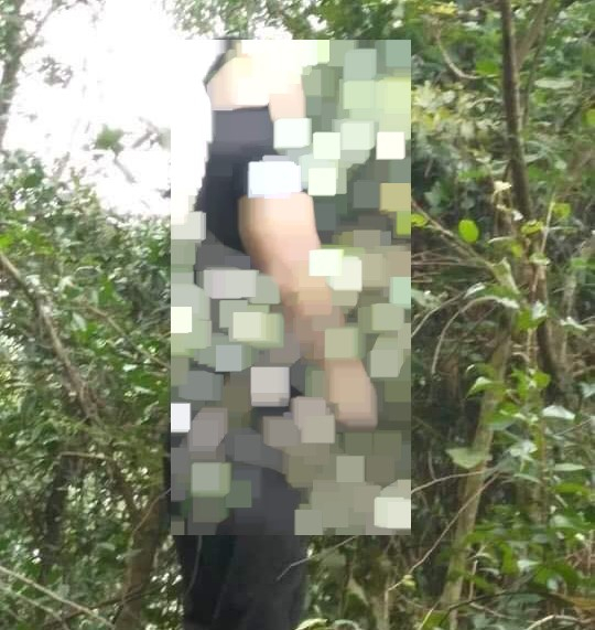 Hiện trường nơi ph&aacute;t hiện thi thể người đ&agrave;n &ocirc;ng.