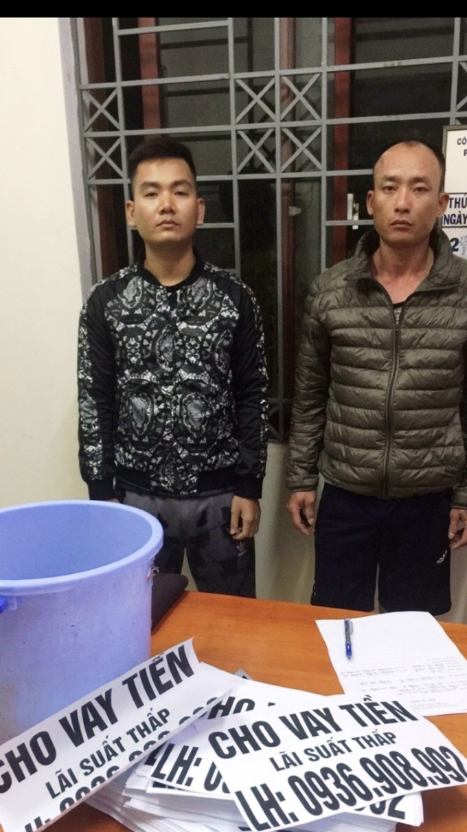 C&ocirc;ng an TP.Pleiku bắt nhiều đối tượng người H&agrave; Nội, Hải Ph&ograve;ng... v&agrave;o Gia Lai cho vay nặng l&atilde;i. Ảnh Đ&igrave;nh Văn