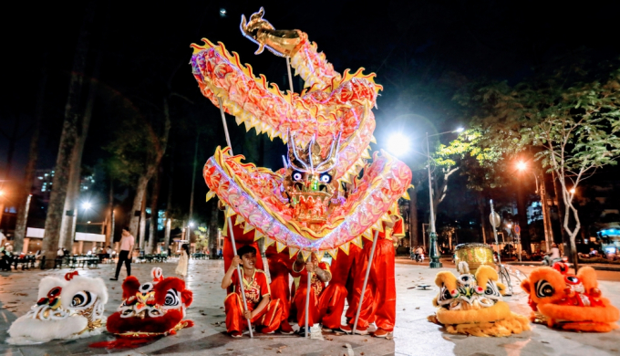 Năm nay c&oacute; sự&nbsp;tham gia của 108 con l&acirc;n c&ugrave;ng tham gia tr&igrave;nh diễn.