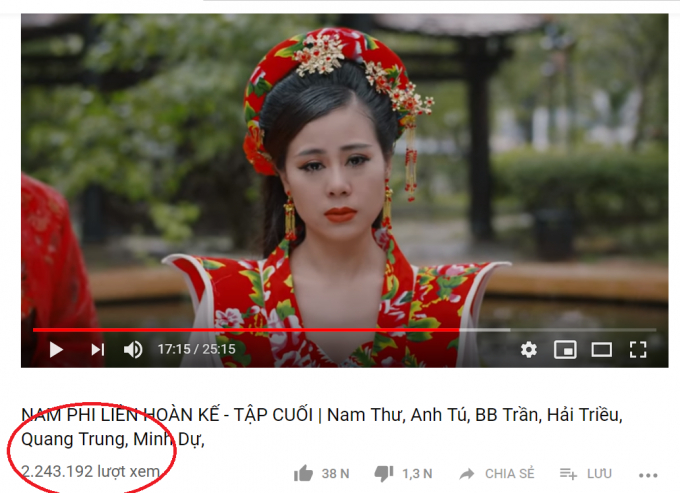 Mặc 'b&atilde;o' thể thao v&agrave; Hoa hậu, tập cuối 'Nam Phi Li&ecirc;n Ho&agrave;n Kế' vẫn chạm mốc 2 triệu view sau 2 ng&agrave;y