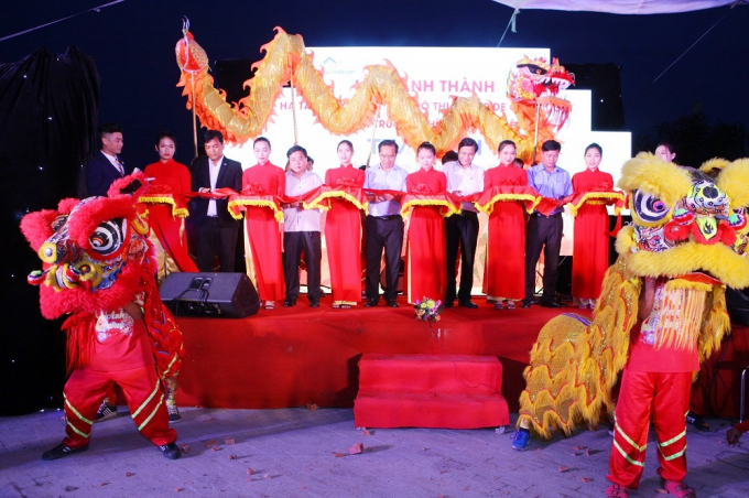 Lễ cắt băng kh&aacute;nh th&agrave;nh hạ tầng kỹ thuật dự &aacute;n Thắng Lợi Riverside Market.