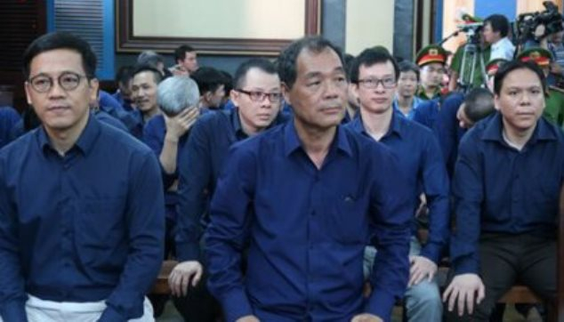 C&aacute;c bị c&aacute;o tại phi&ecirc;n x&eacute;t xử ph&uacute;c thẩm.