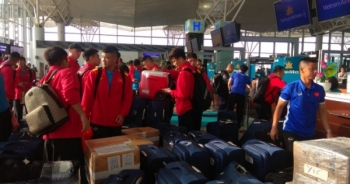 Đội tuyển bóng đá quốc gia lên đường tham dự giải bóng đá lớn nhất Châu Á