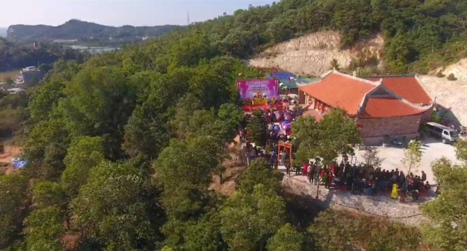 Toàn cảnh ngôi tam bảo chùa Trúc Lâm Cô Tô.