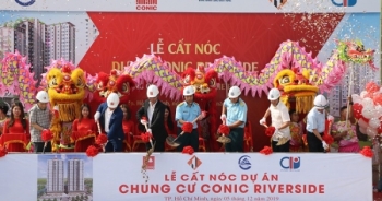 Conic Riverside chính thức cất nóc vượt tiến độ 6 tháng