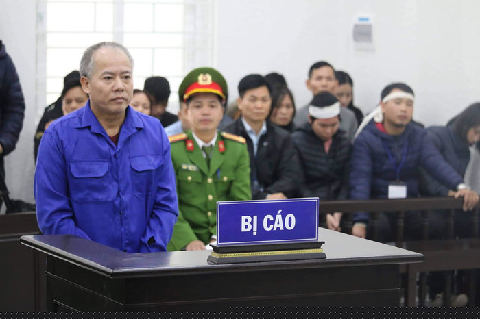 Bị cáo tại phiên toà.