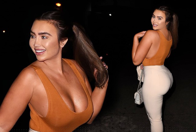 Lauren Goodger mặc xẻ ngực sâu phô vòng 1 'ngộp thở'
