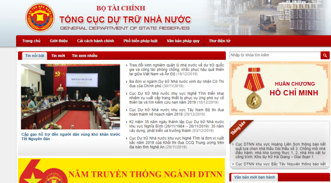 tong cuc du tru nha nuoc