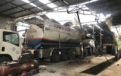 Gia Lai: Nổ xe bồn trong gara, 3 người nhập viện