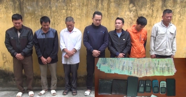 Thanh Hóa: Bắt giữ 7 đối tượng ‘‘mở sới’’ đánh bạc khi đi ăn tân gia
