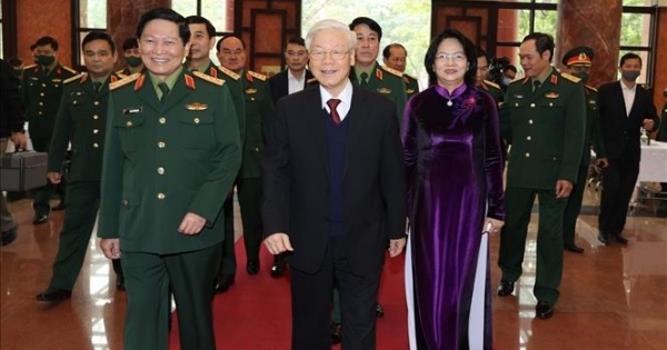 Chùm ảnh: Tổng Bí thư, Chủ tịch nước chủ trì Hội nghị Quân chính toàn quân