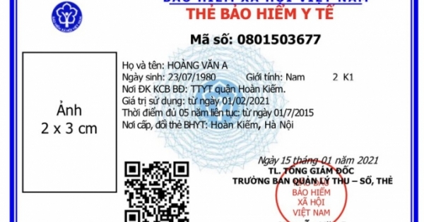 Sử dụng thẻ Bảo hiểm y tế theo mẫu mới từ 1/4/2021