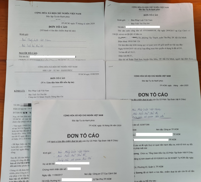 Hàng hoạt khách hàng làm Đơn tố cáo hành vi