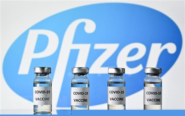 Vắcxin do hãng dược Pfizer nghiên cứu và sản xuất (Nguồn:TTXVN)