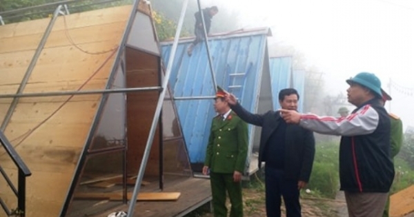 Cận cảnh quá trình tháo dỡ gần 100 căn homestay trái phép tại Tam Đảo