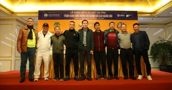 Tái hiện trận "derby Thủ đô" lịch sử giữa Công an Hà Nội và CLB Quân đội