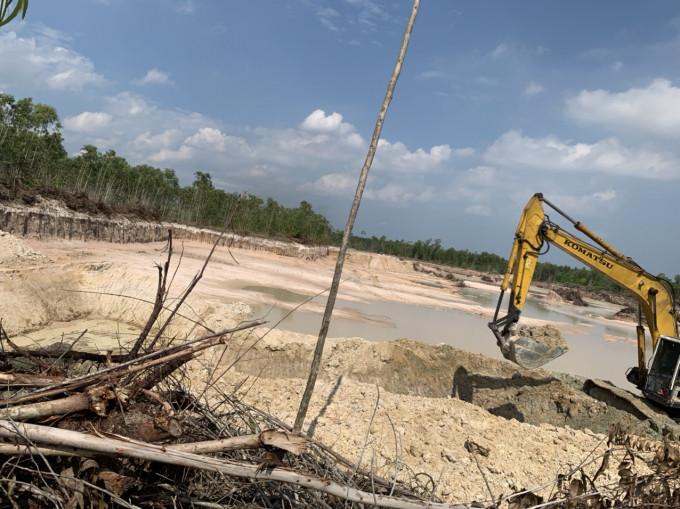 Không chỉ đơn giản là khai thác cát lậu, việc Công ty Bảo Anh cho phương tiện múc trắng 2 héc ta tràm và đào sâu 2 mét để lấy cát được xem hành vi trộm cắp tài sản.