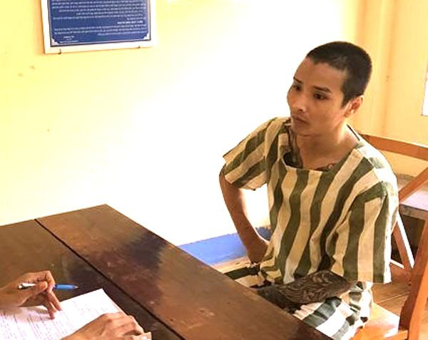 H1: Đối tượng Huỳnh Huy Hoàng tại cơ quan chức năng