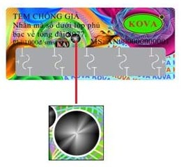 Qu&yacute; kh&aacute;ch h&agrave;ng c&oacute; thể thấy được h&igrave;nh tr&ograve;n với hiệu ứng &aacute;nh s&aacute;ng Fresnel tại vị tr&iacute; dưới số &ldquo;8077&rdquo;