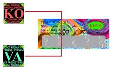 Qu&yacute; kh&aacute;ch h&agrave;ng thay đổi g&oacute;c nh&igrave;n tại vị tr&iacute; tr&ecirc;n h&igrave;nh sẽ thấy chữ &ldquo;KO&rdquo; hoặc &ldquo;VA&rdquo; được thay đổi hiệu ứng tr&ecirc;n c&ugrave;ng một vị tr