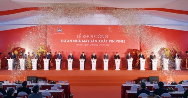 Vingroup khởi công dự án nhà máy sản xuất Pin VinES 4.000 tỷ đồng tại Hà Tĩnh