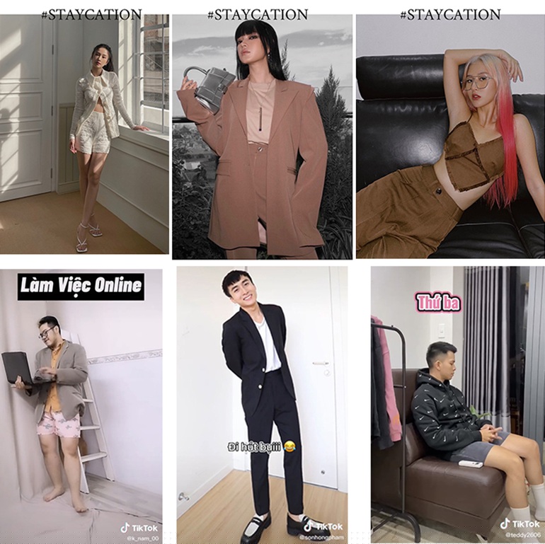 Các fashionista như Quỳnh Anh Shyn, Châu Bùi, Jun Vũ hay các chàng trai trẻ cũng hào hứng tham gia trào lưu