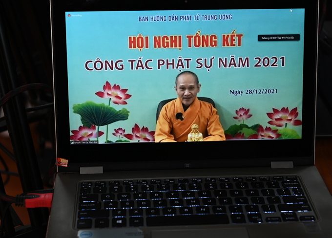 Kết th&uacute;c hội nghị H&ograve;a thượng Th&iacute;ch Thanh Điện - Ph&oacute; tổng thư k&yacute; HĐTS Gi&aacute;o hội Phật gi&aacute;o Việt Nam &ndash; Ch&aacute;nh Văn ph&ograve;ng TWGHPGVN -  ph&oacute; thường trực Ban Hướng dẫn Phật tử Trung ương đ&atilde; đọc lời cảm tạ v&agrave; bế mạc hội nghị.