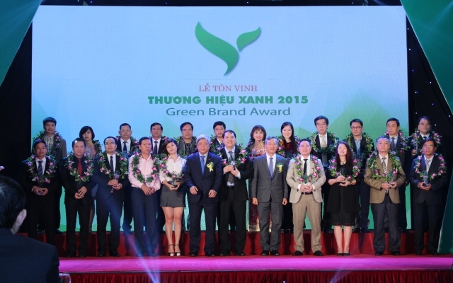 Bộ Tài nguyên môi trường tôn vinh Top 50 Thương hiệu xanh 2015