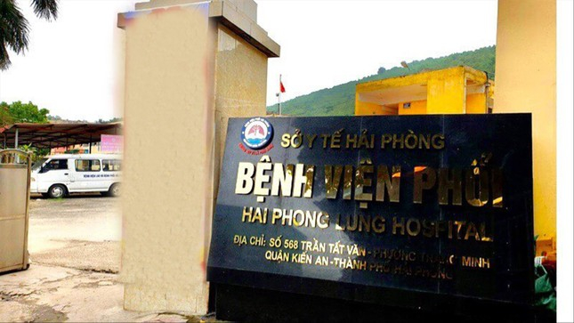 Trụ sở Bệnh viện Phổi Hải Phòng, nơi xảy ra vụ việc. Ảnh Nguyễn Hoàn